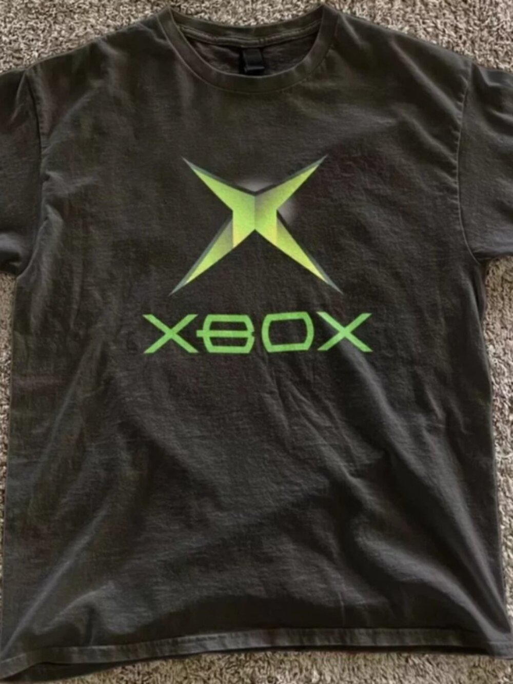 Original Xbox Logo Green Black Tee, Vintage Gaming Shirt Y2k Xbox 360 Retro